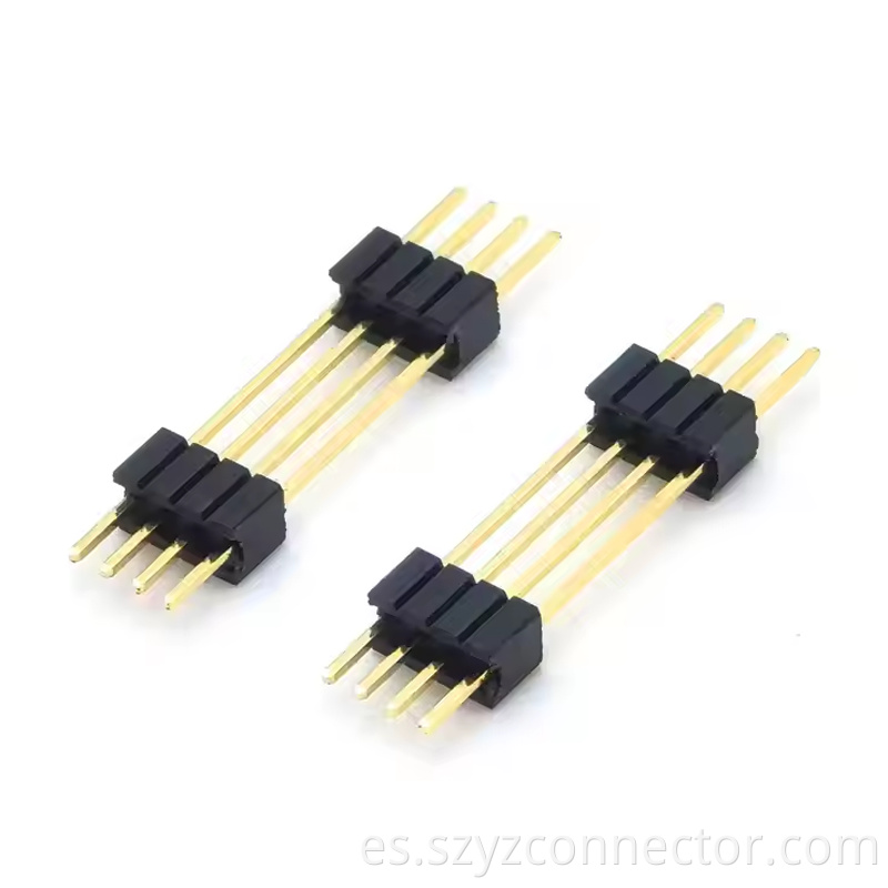 1.27mm Pitch Pin Header Connector Single Row Dual plastic Straight SQ0.4mm H2.5mm2 14P (1)